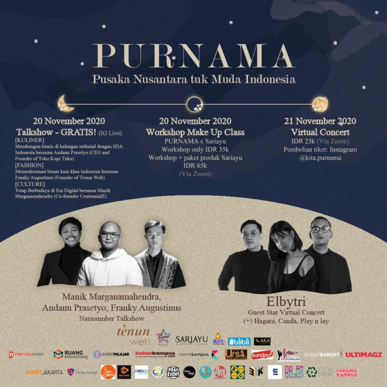 Closing Ceremony PURNAMA 2020 sukses dengan tema Bangga Budaya Indonesia, menghadirkan talkshow, workshop, dan penampilan musik.