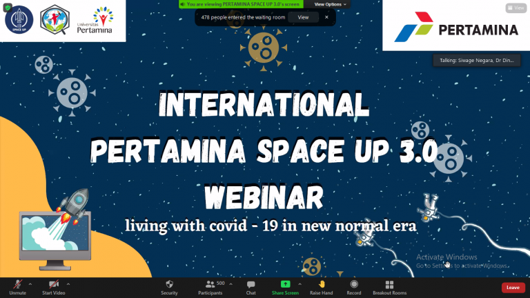 Join the Pertamina SPACE UP 3.0 webinar for strategies on navigating the New Normal, with expert speakers and engaging discussions.