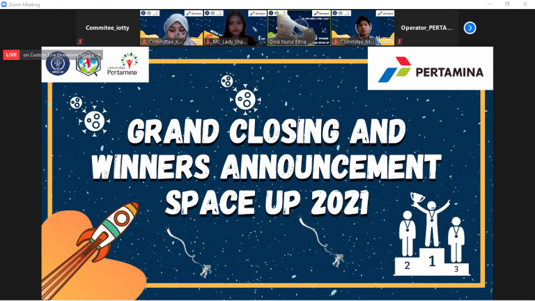 Pertamina Space Up 3.0 mengumumkan pemenang dan mengadakan talkshow tentang hidup harmonis dengan COVID-19.