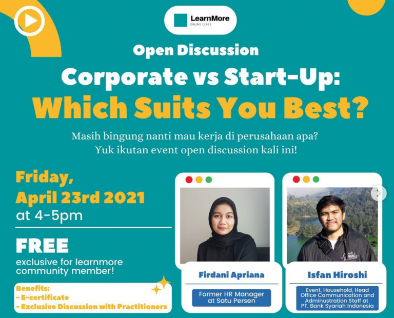 Corporate vs Start-Up membahas perbedaan dunia kerja antara perusahaan besar dan startup, serta tips memilih yang tepat untuk karir Anda.
