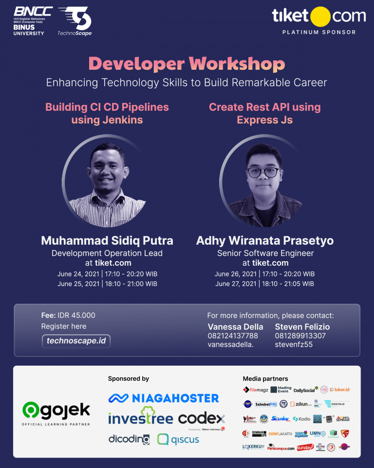 Open Registration Developer Workshop 2021! Tingkatkan skill coding & networking dengan para ahli. Daftar sekarang