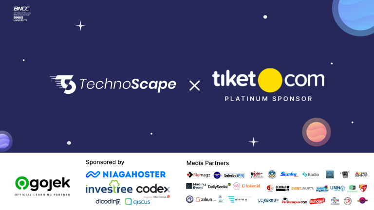 Ikuti TechnoScape 2021 Event, ajang teknologi terbesar BNCC dengan Virtual Conference, Developer Workshop, dan Hackathon 4.0.