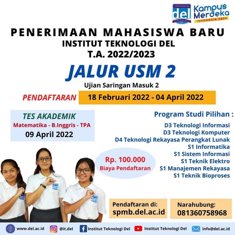 Yayasan Del membuka pendaftaran! Bergabunglah untuk pendidikan berkarakter dan masa depan unggul. #YayasanDelPendaftaran