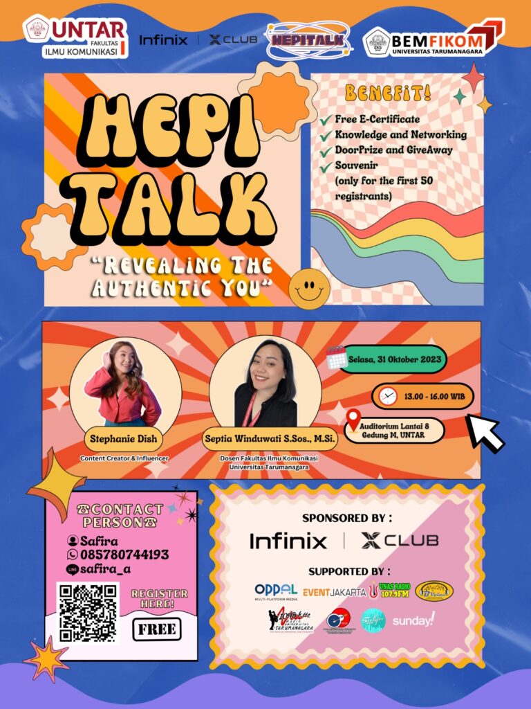 FIKOM Untar mempersembahkan event seminar untuk kita semua yang mau meningkatkan personal branding! Yuk join keseruannya.