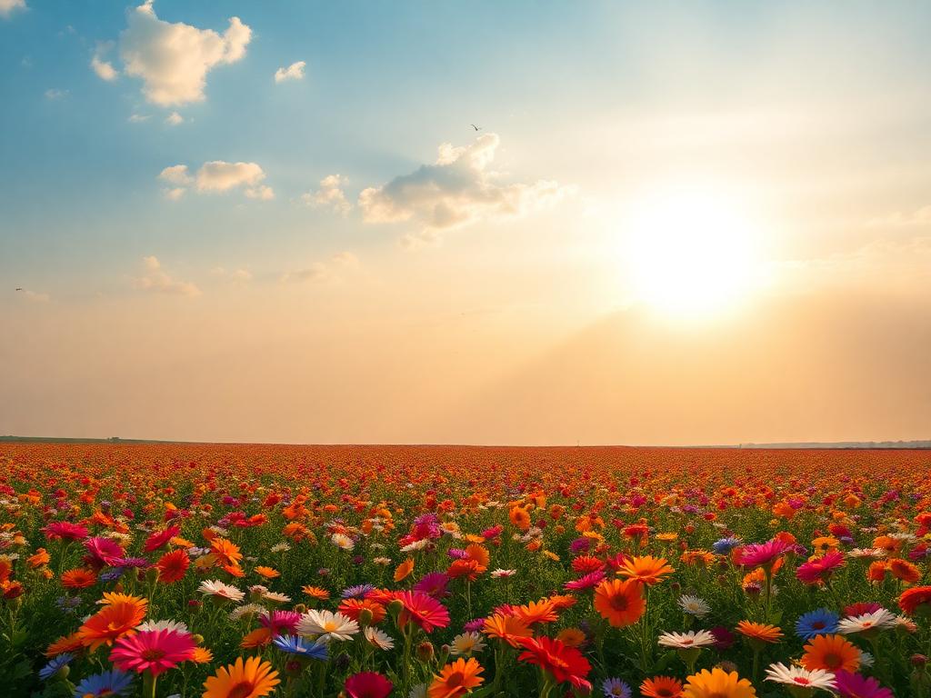 Bunga dan Langit menjadi saksi kisah cinta yang bermekaran. Puisi ini menghadirkan keindahan dan makna mendalam tentang perasaan.