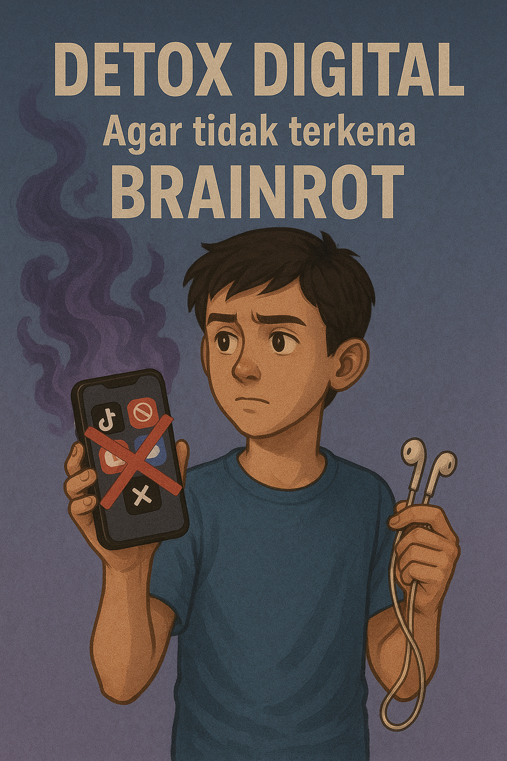 Suka scrolling berlebihan di media sosial? nonton konten hiburan sampai tidak terasa 2 jam. Hati - hati bisa brainrot. ini cara detoks Otak.