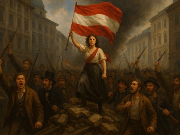 Abad ke-19, Austria di bawah kekuasaan Habsburg menghadapi ketimpangan sosial dan represi, memicu kemarahan rakyat yang dikenal revolusi 1848