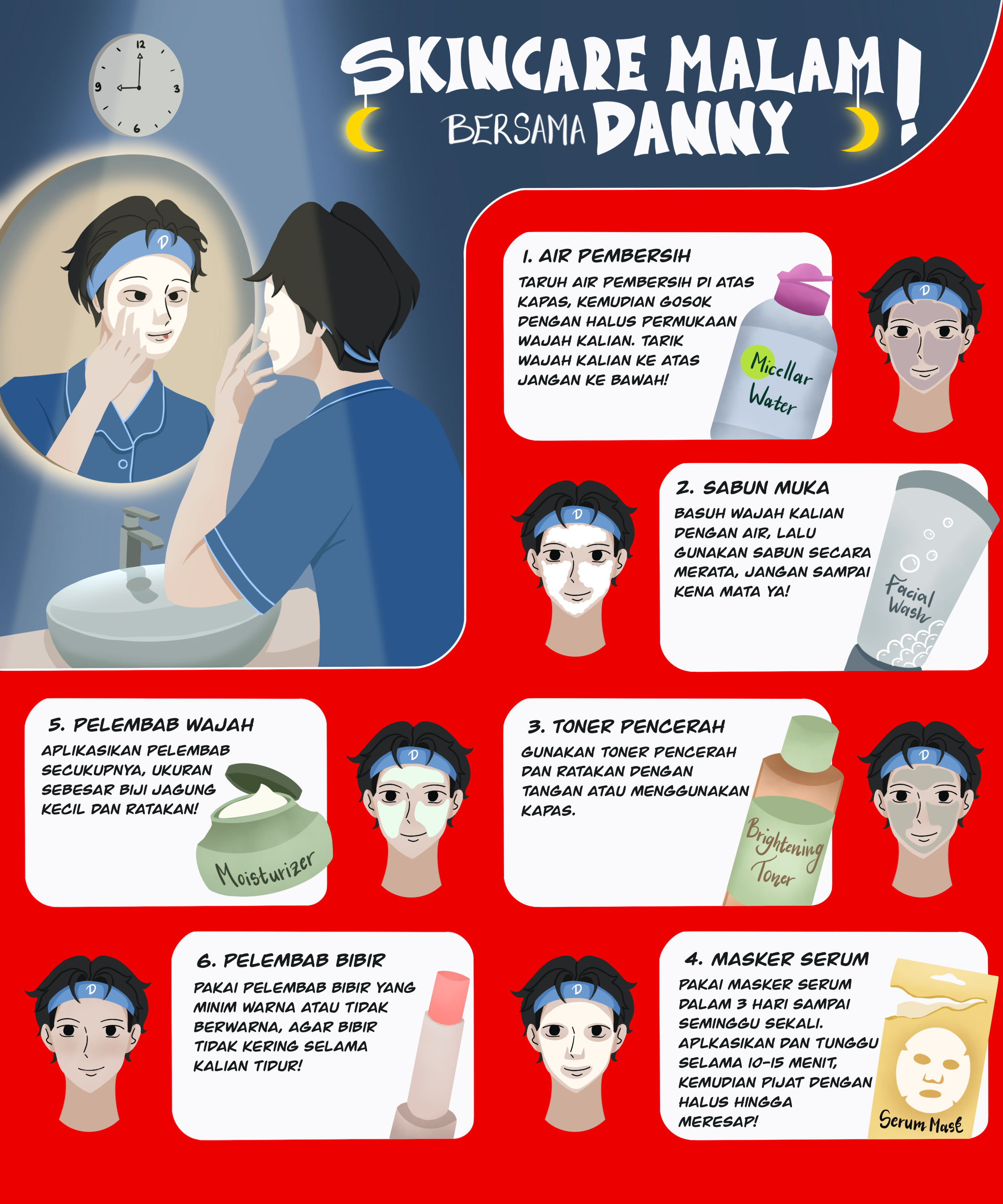 Skincare Malam: Langkah-Langkah dan Manfaatnya untuk Kulit Remaja