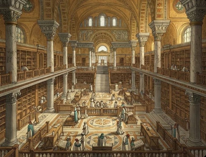 Interior Design of Alexandria Library