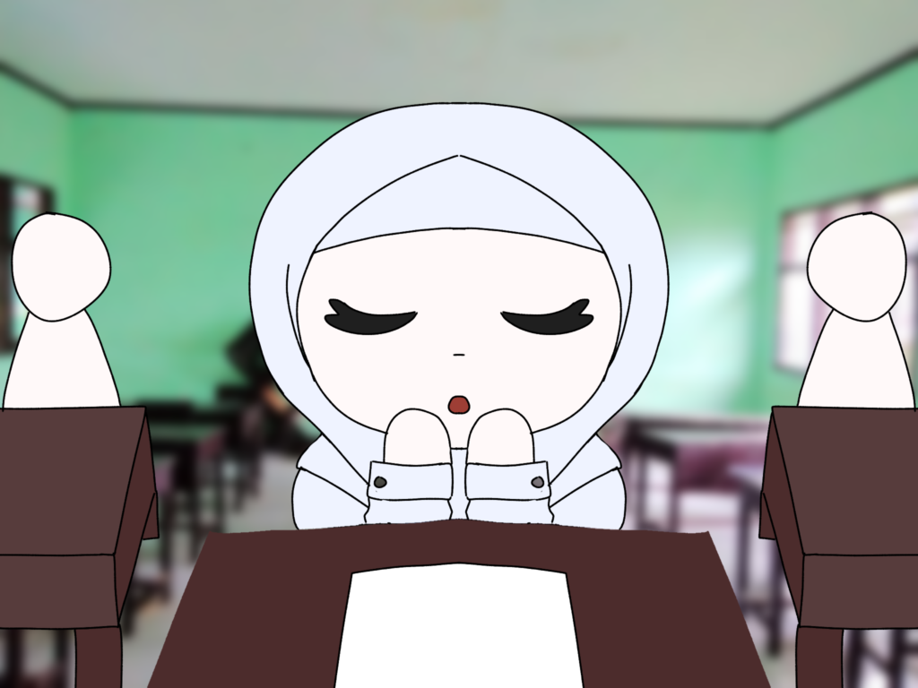 Tipe-tipe siswa saat mengerjakan test dadakan.