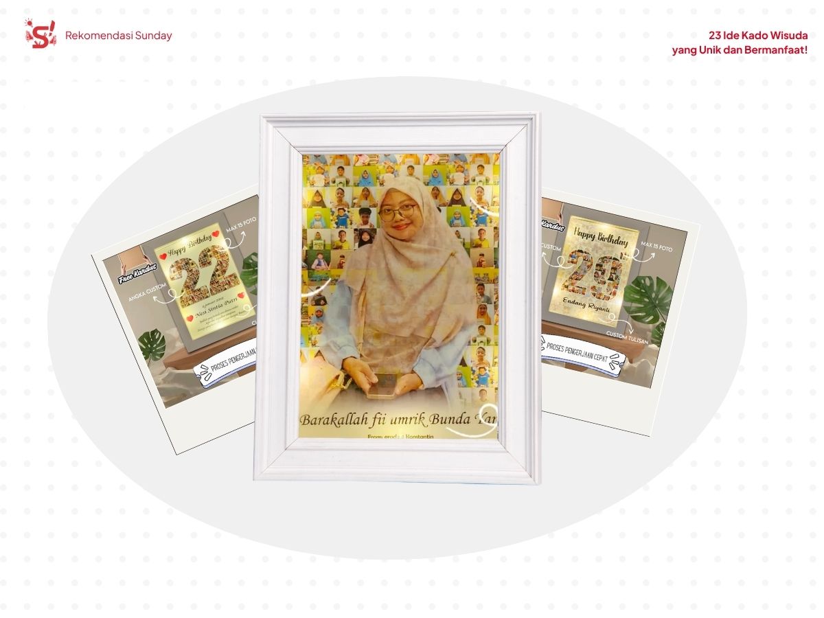 tiga jenis pilihan frame foto sebagai ide kado wisuda