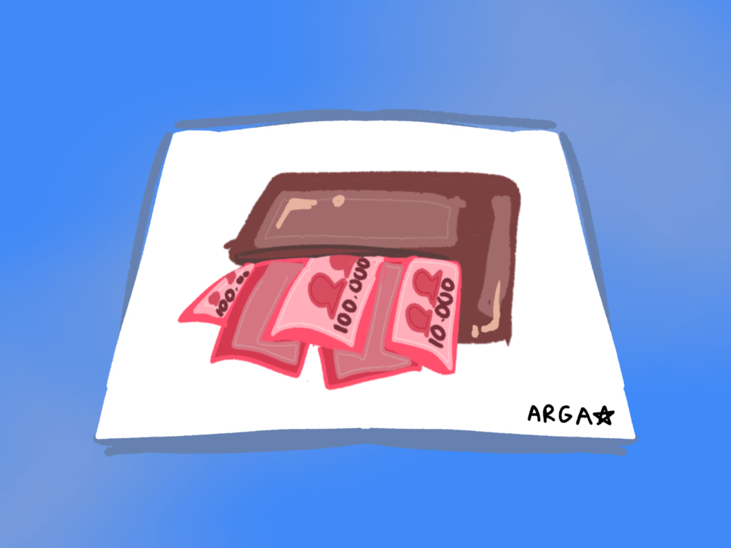 indah dalam realita yang dimaksud mungkin memiliki banyak uang, namun ada benarnya juga sih