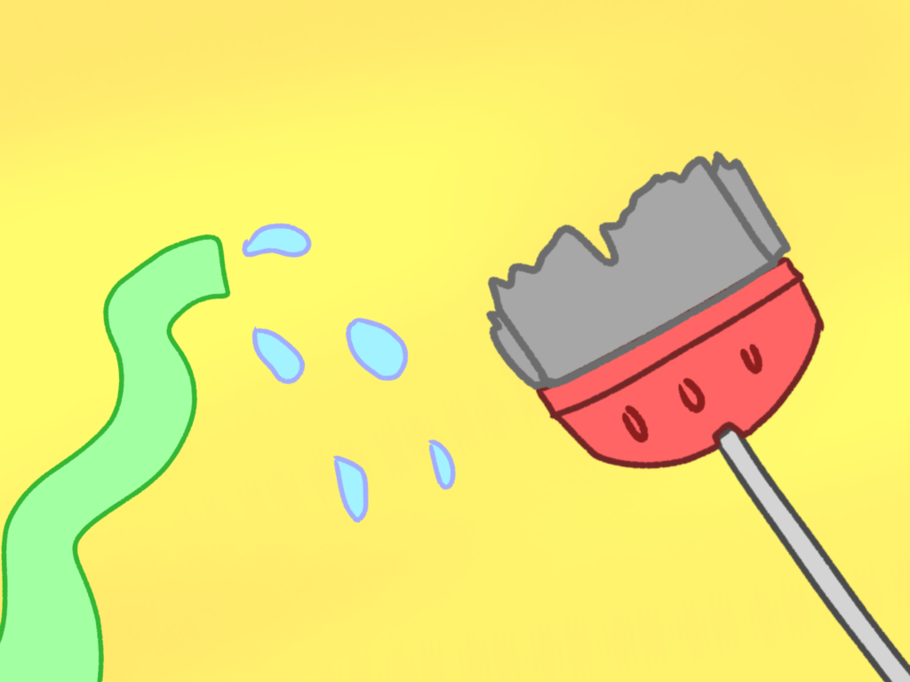 Menyambut hari Lebaran, Fikri dan keluarganya membereskan rumah untuk menyambut tamu yang akan datang.