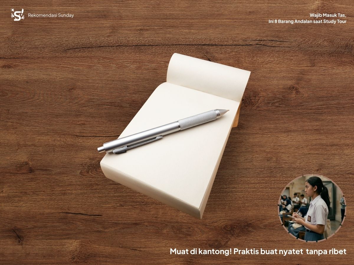 Buku Catatan (A7) untuk mencatat selama study tour