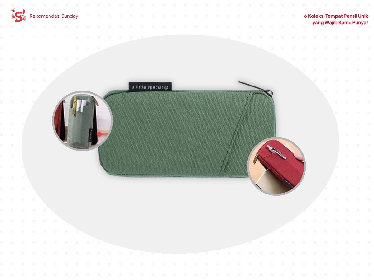 Tempat pensil unik dari Kokuyo Clicase Clip On dengan fitur clip magnet yang bisa ditempel di buku