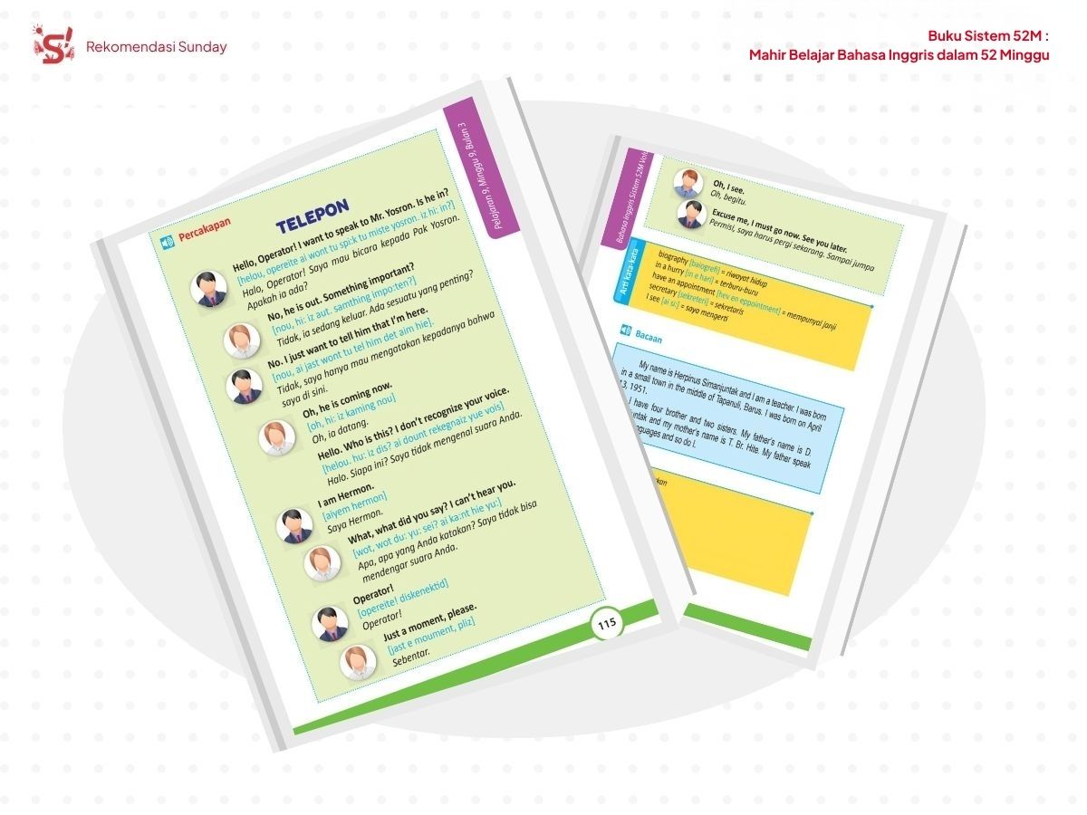 Menampilkan contoh yang dekat dengan kehidupan sehari-hari untuk belajar bahasa Inggris