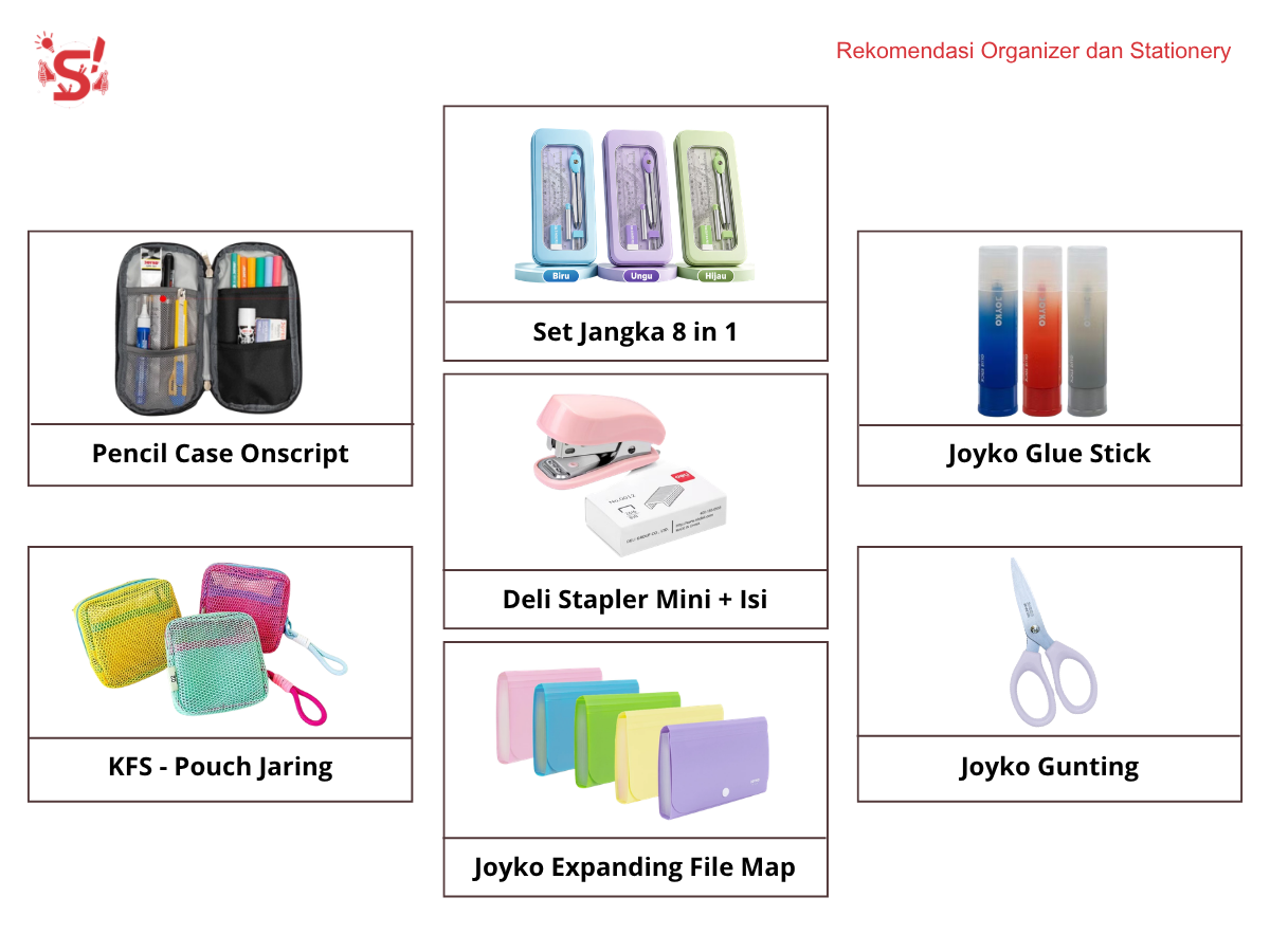 Rekomendasi School Essentials untuk Pelajar yang Bikin Sekolah Makin Produktif!