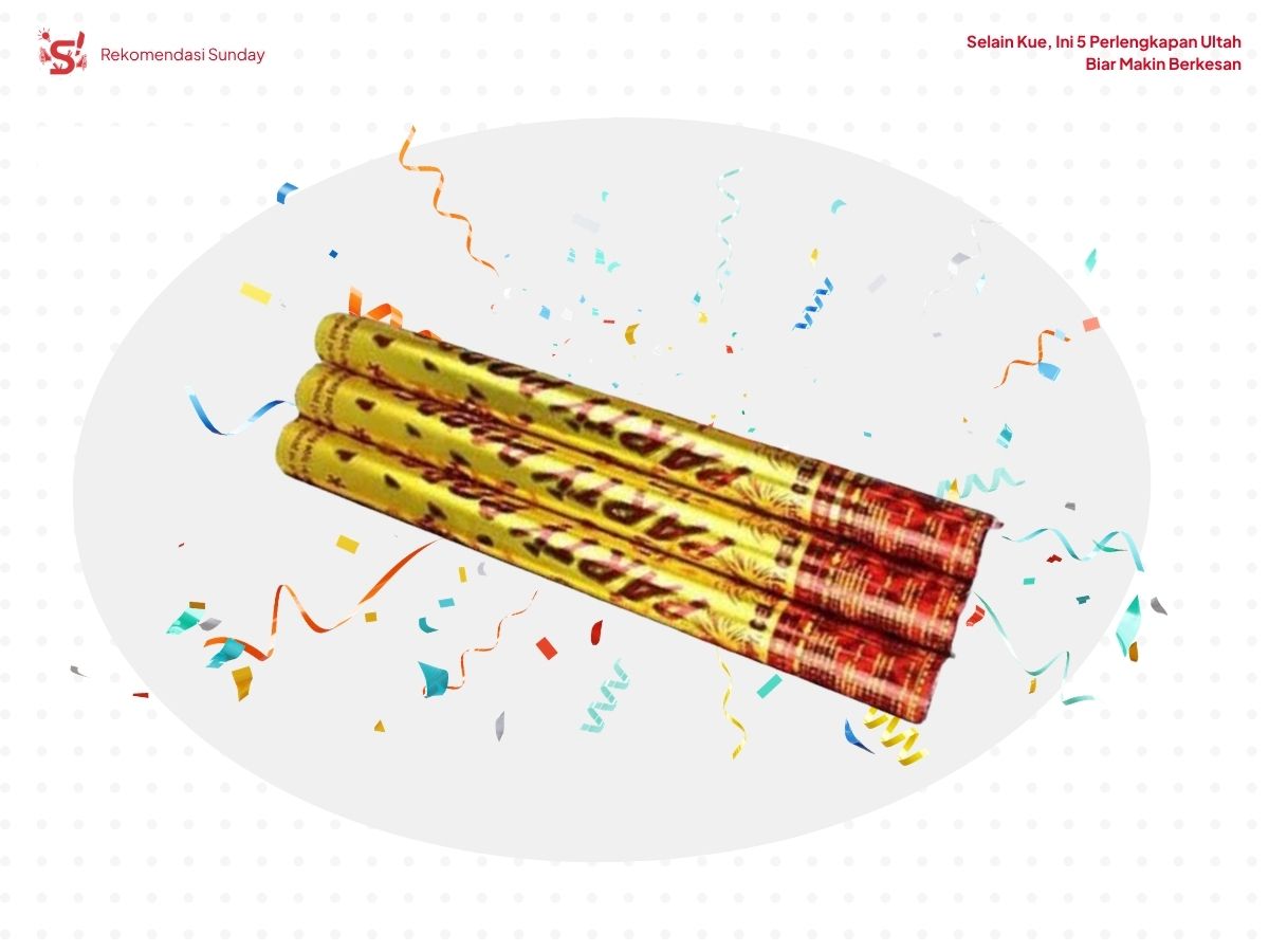 Confetti sebagai inspirasi perlengkapan ultah