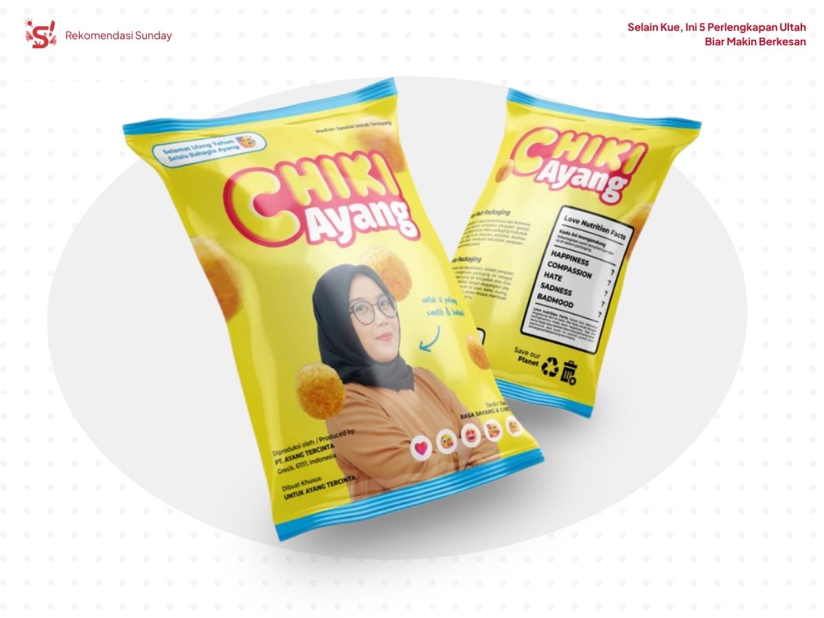 Costum Bungkus Snack sebagai inspirasi perlengkapan ultah