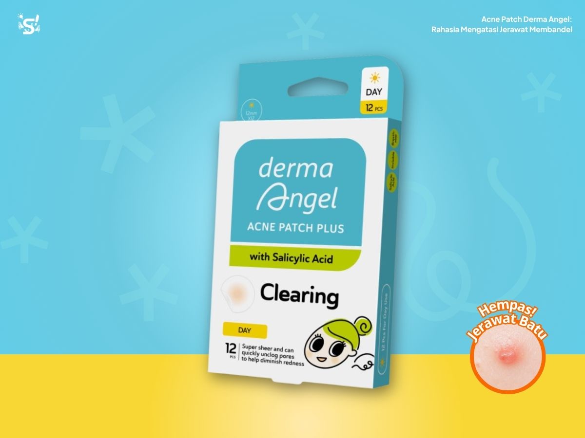 Rekomendasi produk untuk mengatasi jerawat batu dengan derma angel acne patch clearing