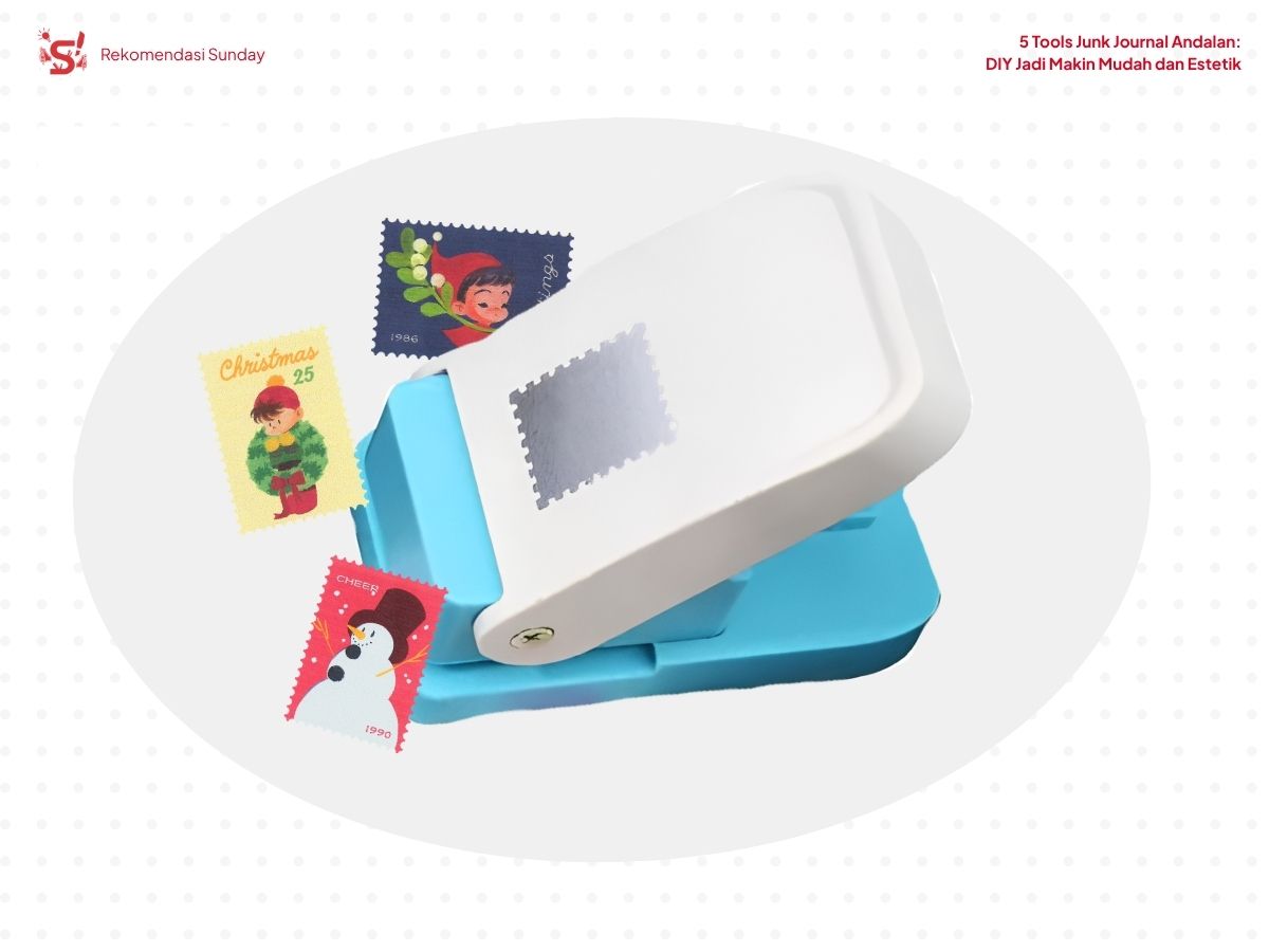Paper puncher sebagai rekomendasi peralatan Junk Journal
