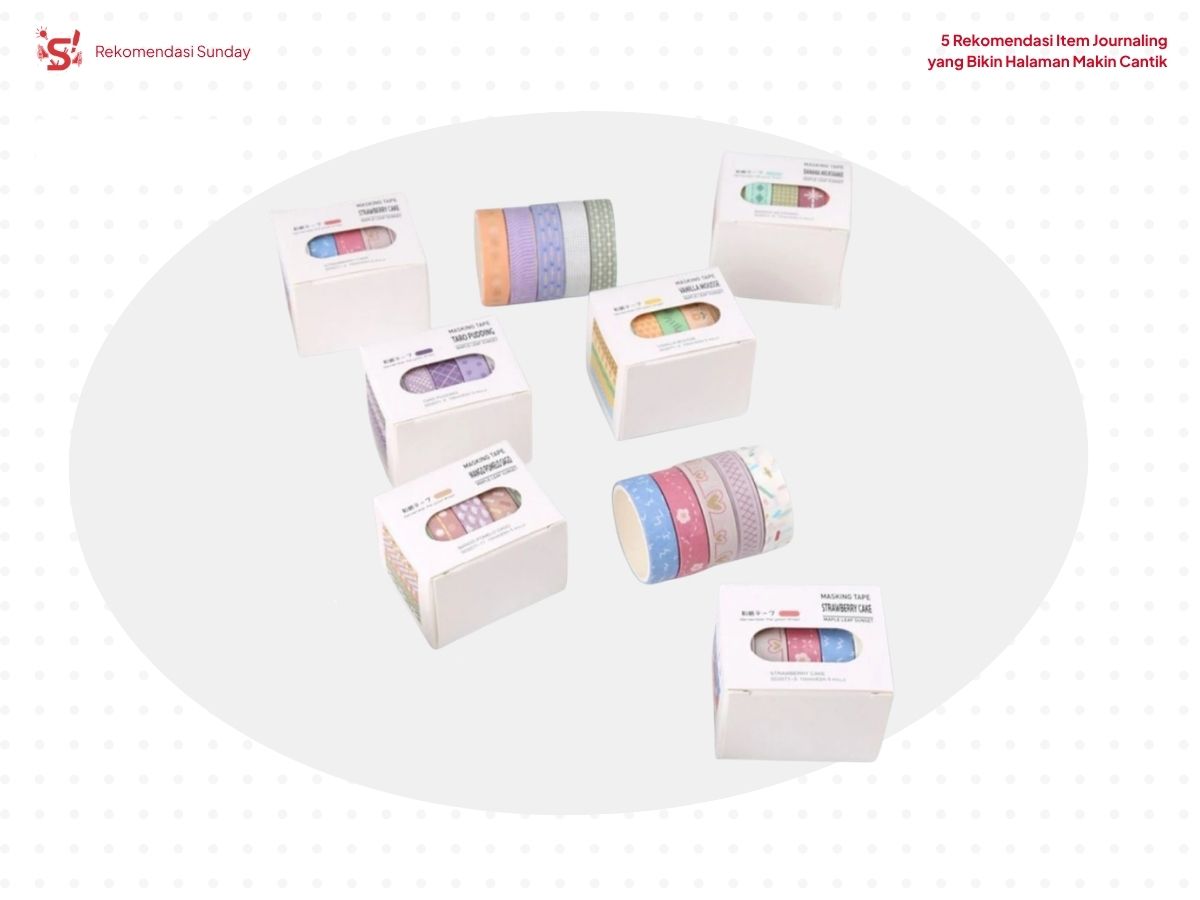 Washi tape sebagai item journaling