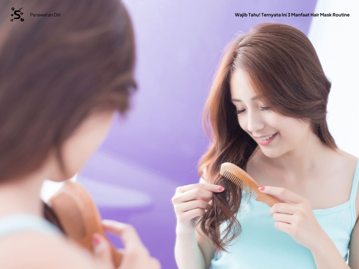rambut mudah diatur sebagai manfaat hair mask routine
