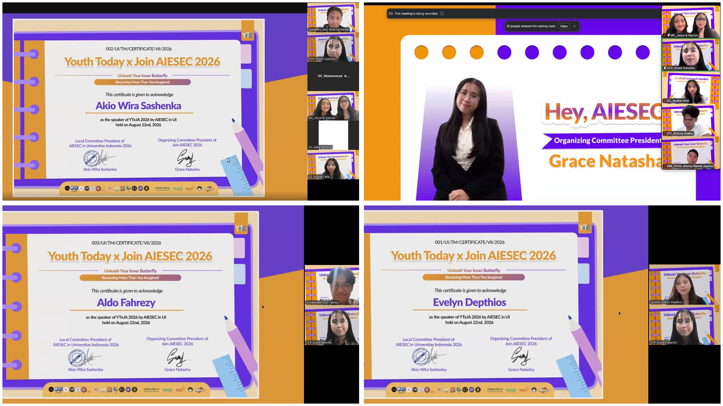 Peserta Youth Today x Join AIESEC 2026 #1 mengikuti rangkaian kegiatan