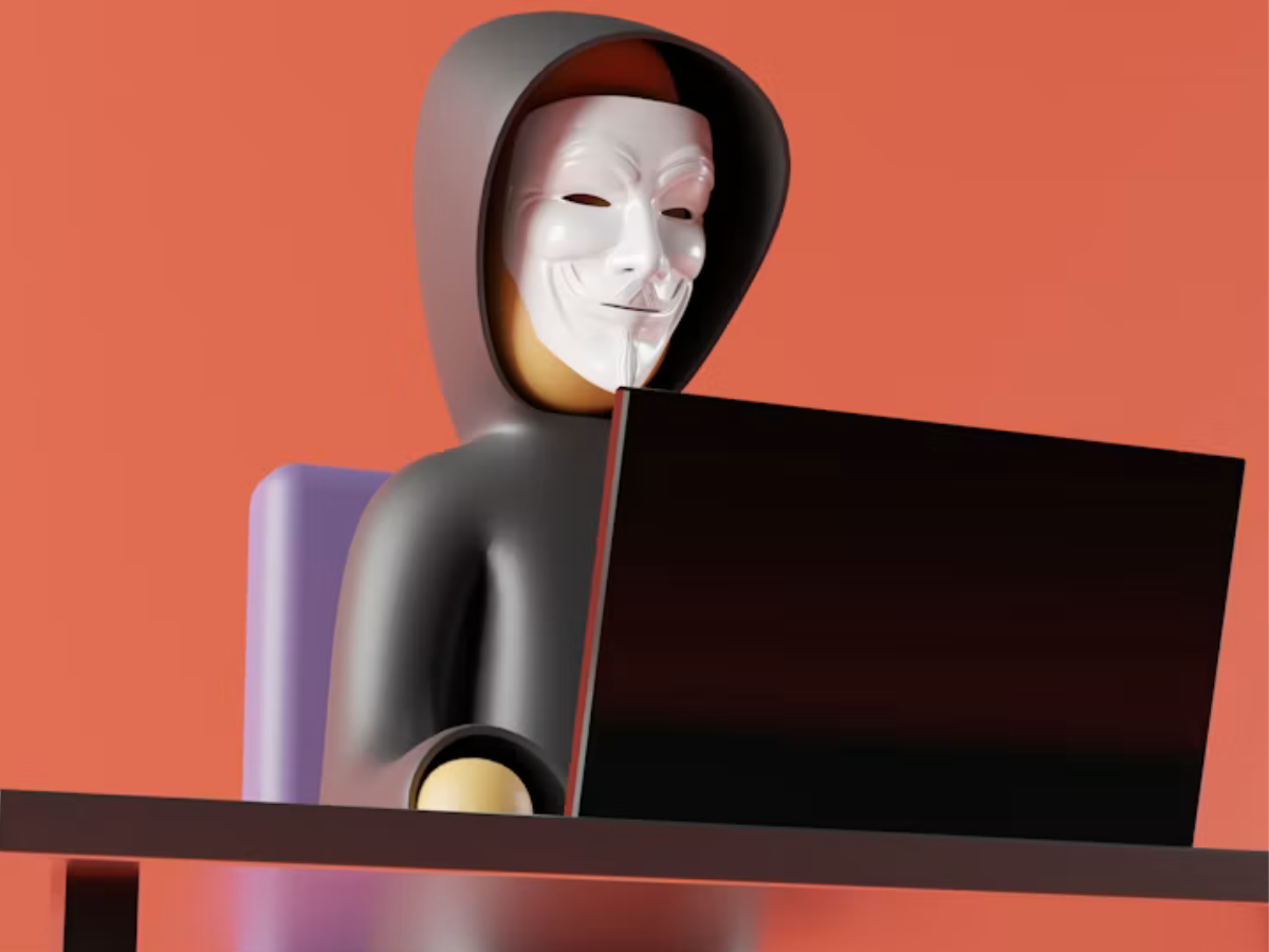 ilustrasi anonim yang menggunakan foto hasil rekayasa AI dalam sextortion