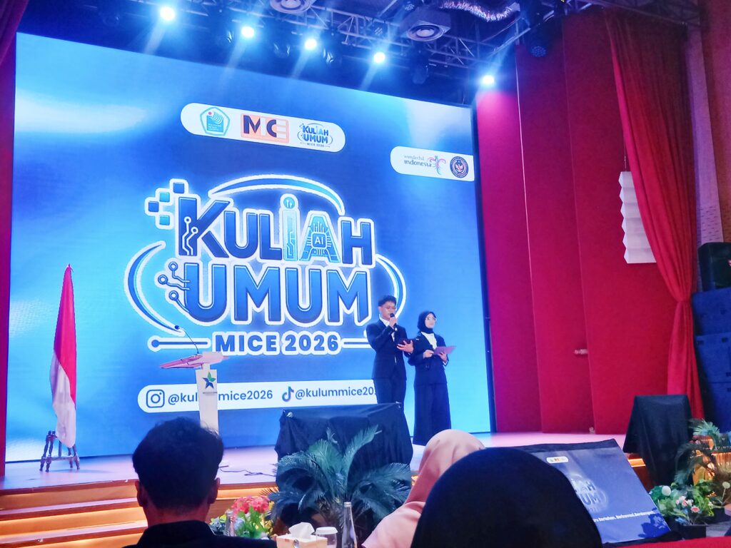 Kuliah Umum MICE 2026, Bertema “MICE dan AI: Profesi Baru, Skill Baru, Masa Depan Baru.”